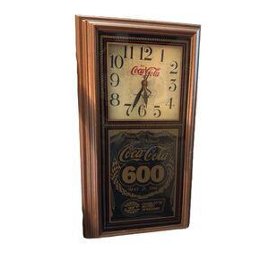 1986 Vintage NASCAR x Coca-Cola Battery Operated Wall Clock